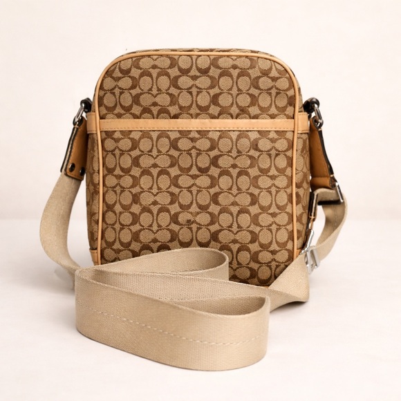 Coach Vintage Signature Crossbody Bag Canvas Leather - Picture 9 of 9